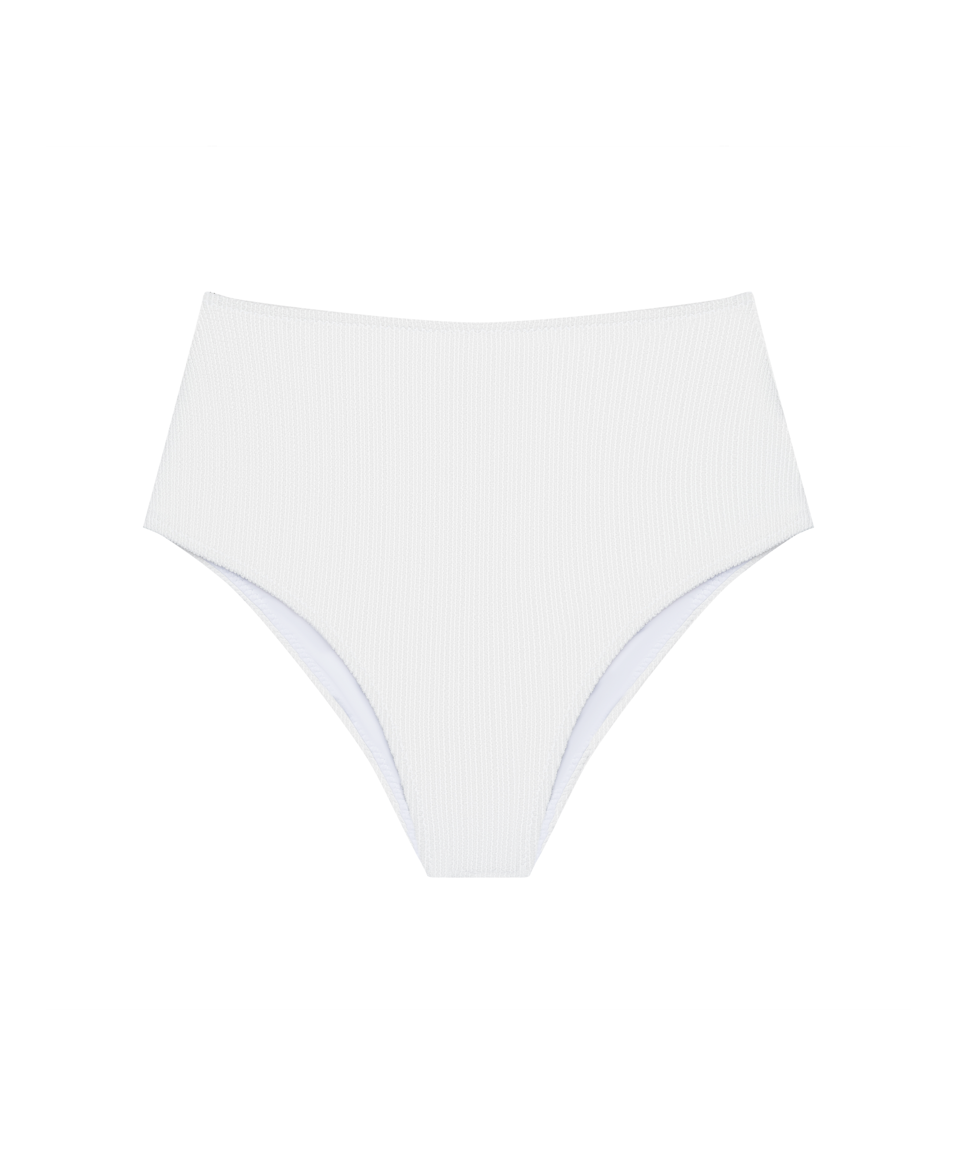 Amelia High-Waisted Bikini Bottom | Maison Marine – Recycle Crinkle Rib, Minimal
