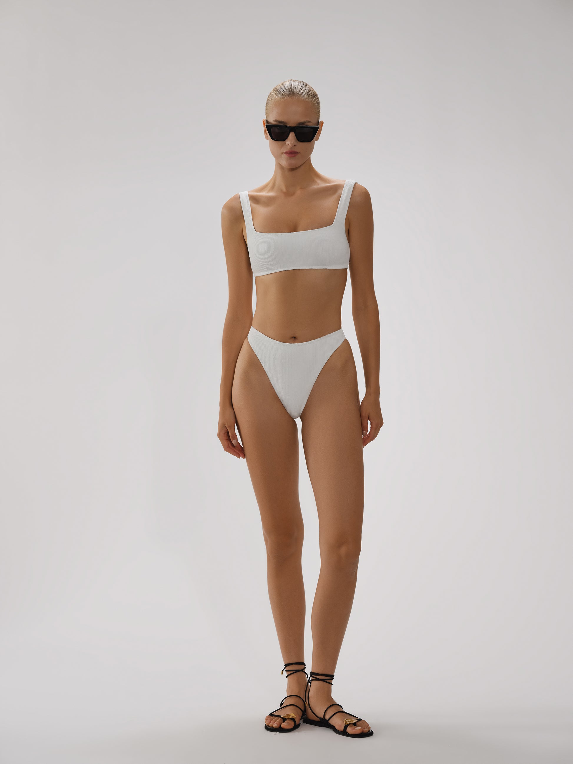 Noelle Crop Top In Crinkle