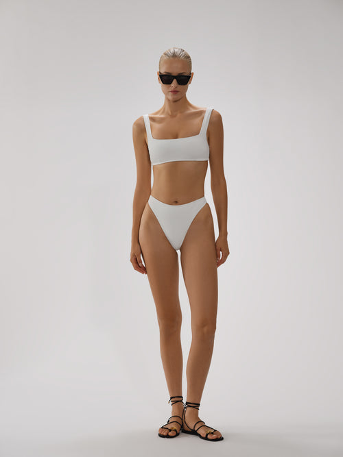 Noelle Crop Top In Crinkle