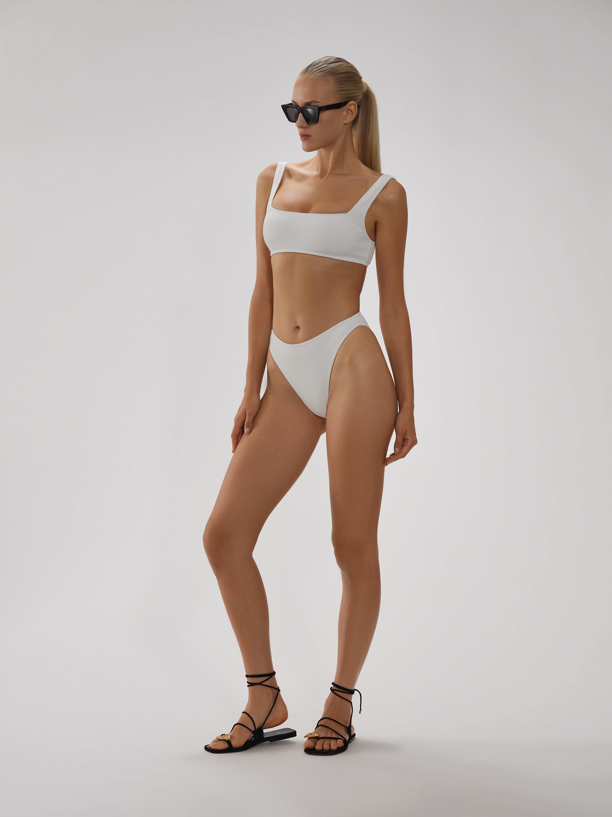 Noelle Crop Top In Crinkle