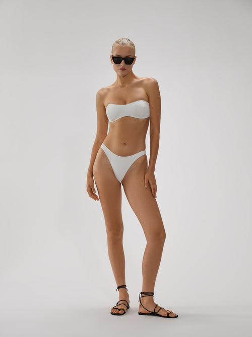 Bridgette Strapless Top With Boning In Crinkle