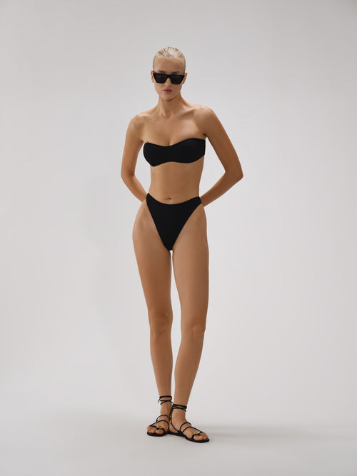 Bridgette Strapless Top With Boning In Crinkle