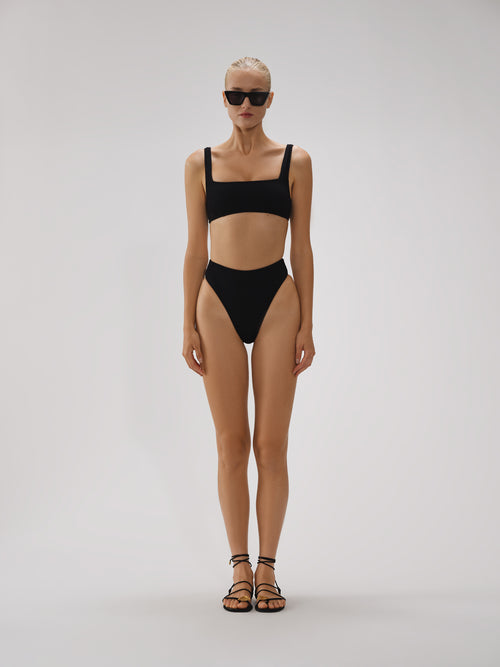 Noelle Crop Top In Crinkle