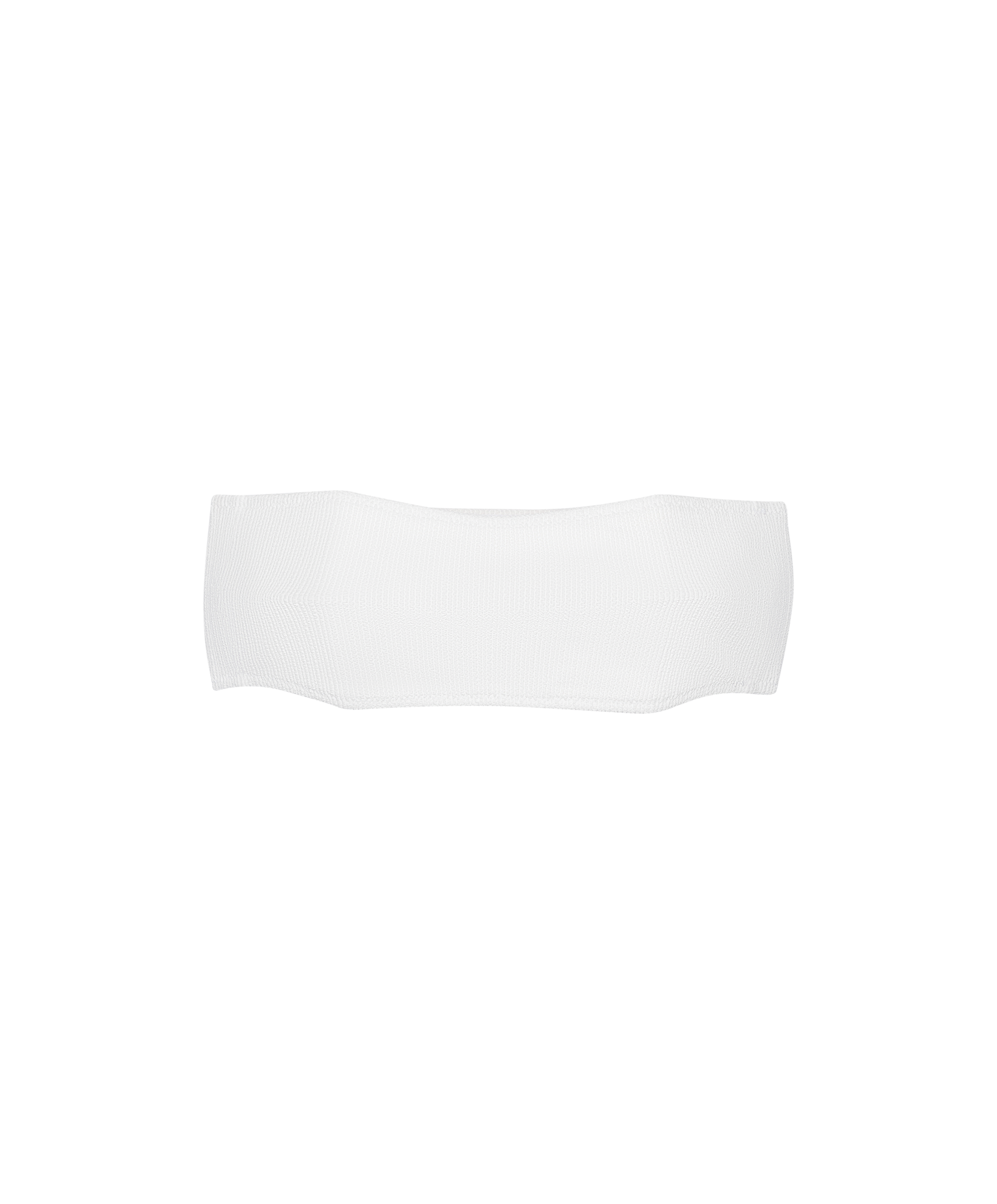 Cece Bandeau In White Crinkle - Slightly Imperfect