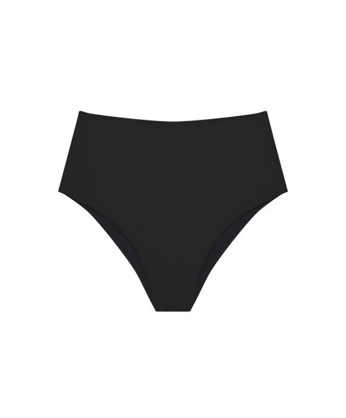 Amelia High-Waisted Bikini Bottom | Maison Marine – Recycle Crinkle Rib, Minimal