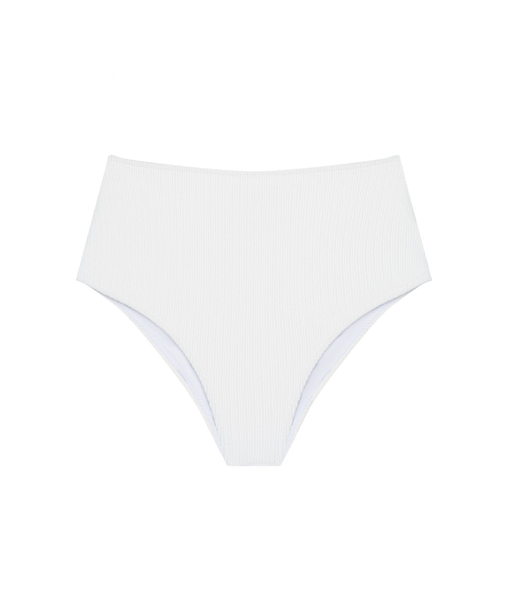 Amelia High-Waisted Bikini Bottom | Maison Marine – Recycle Crinkle Rib, Minimal