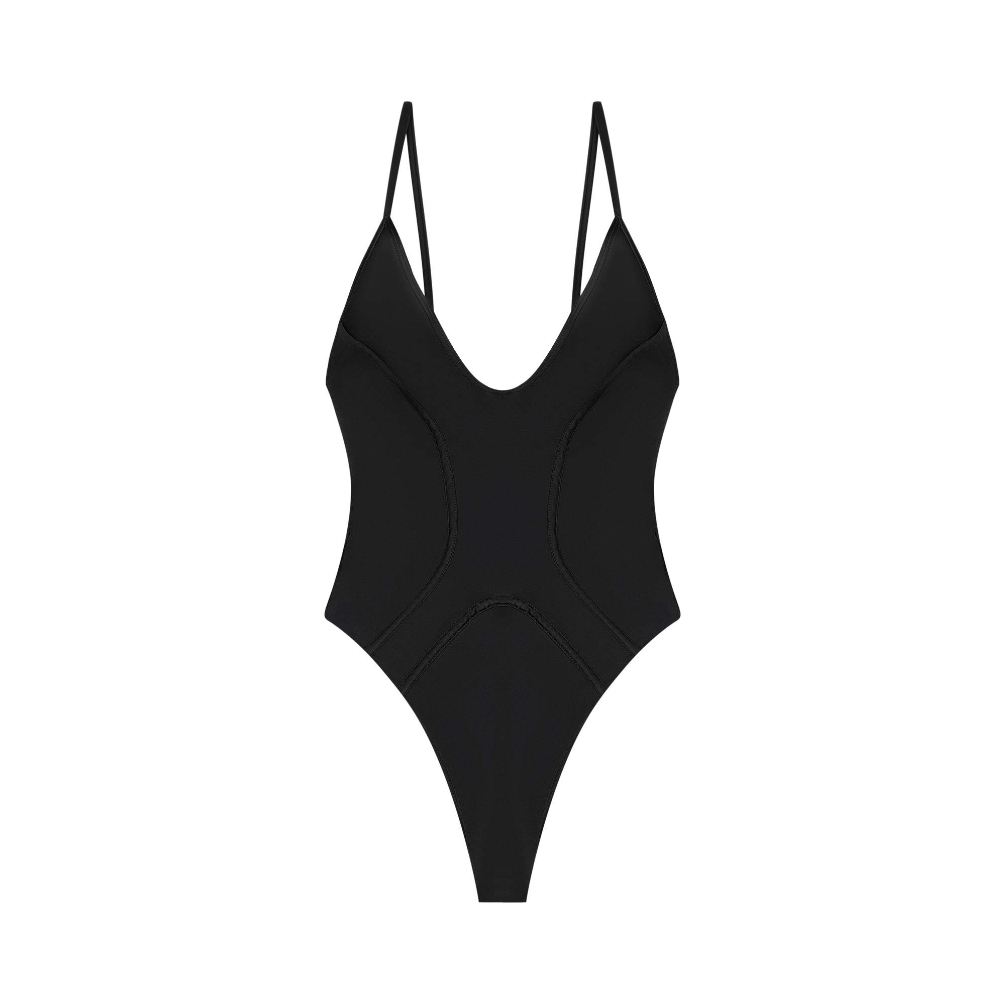 Carine Plunge One Piece With Binding Detail