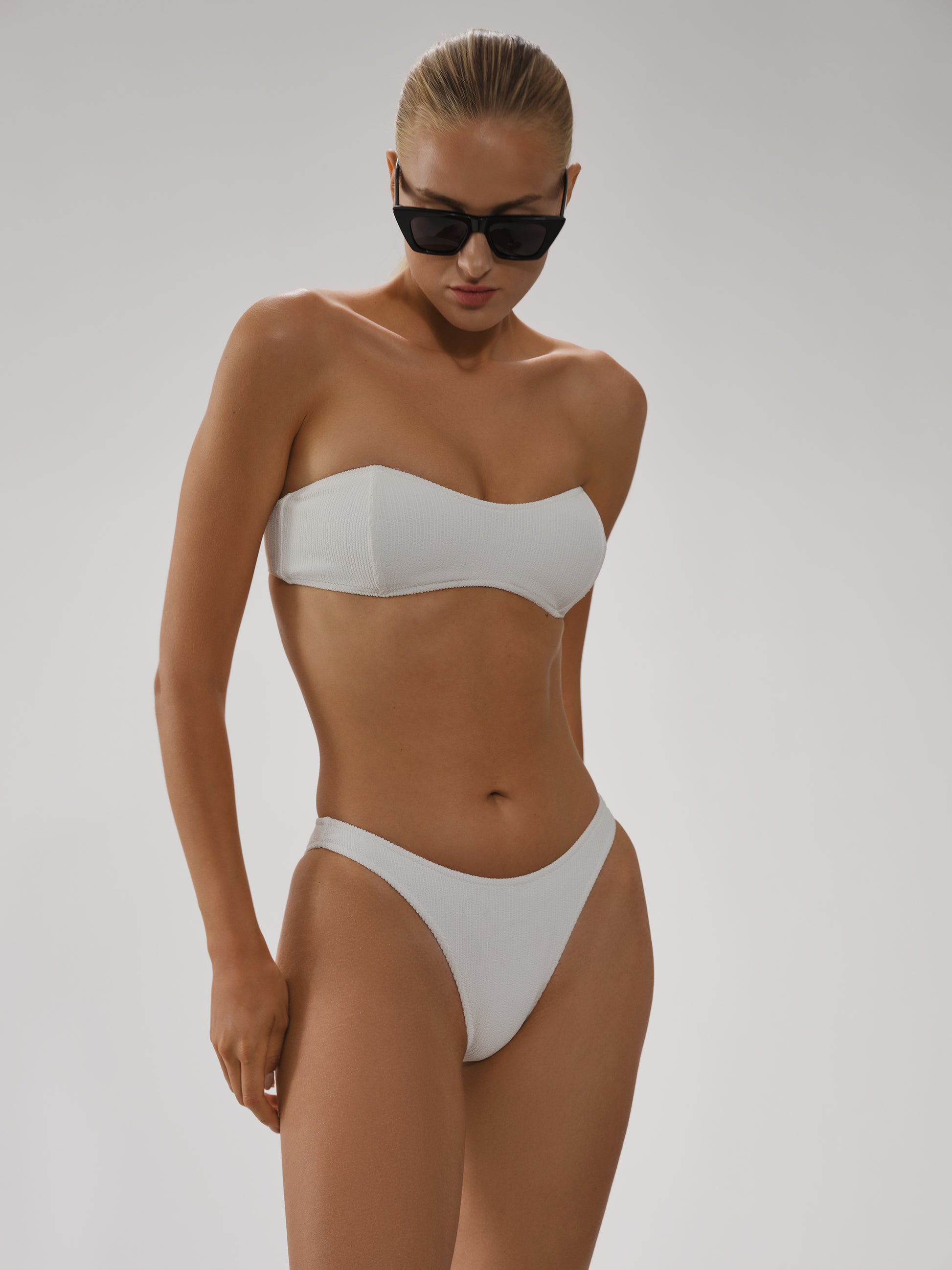 Bridgette Strapless Top With Boning In Crinkle