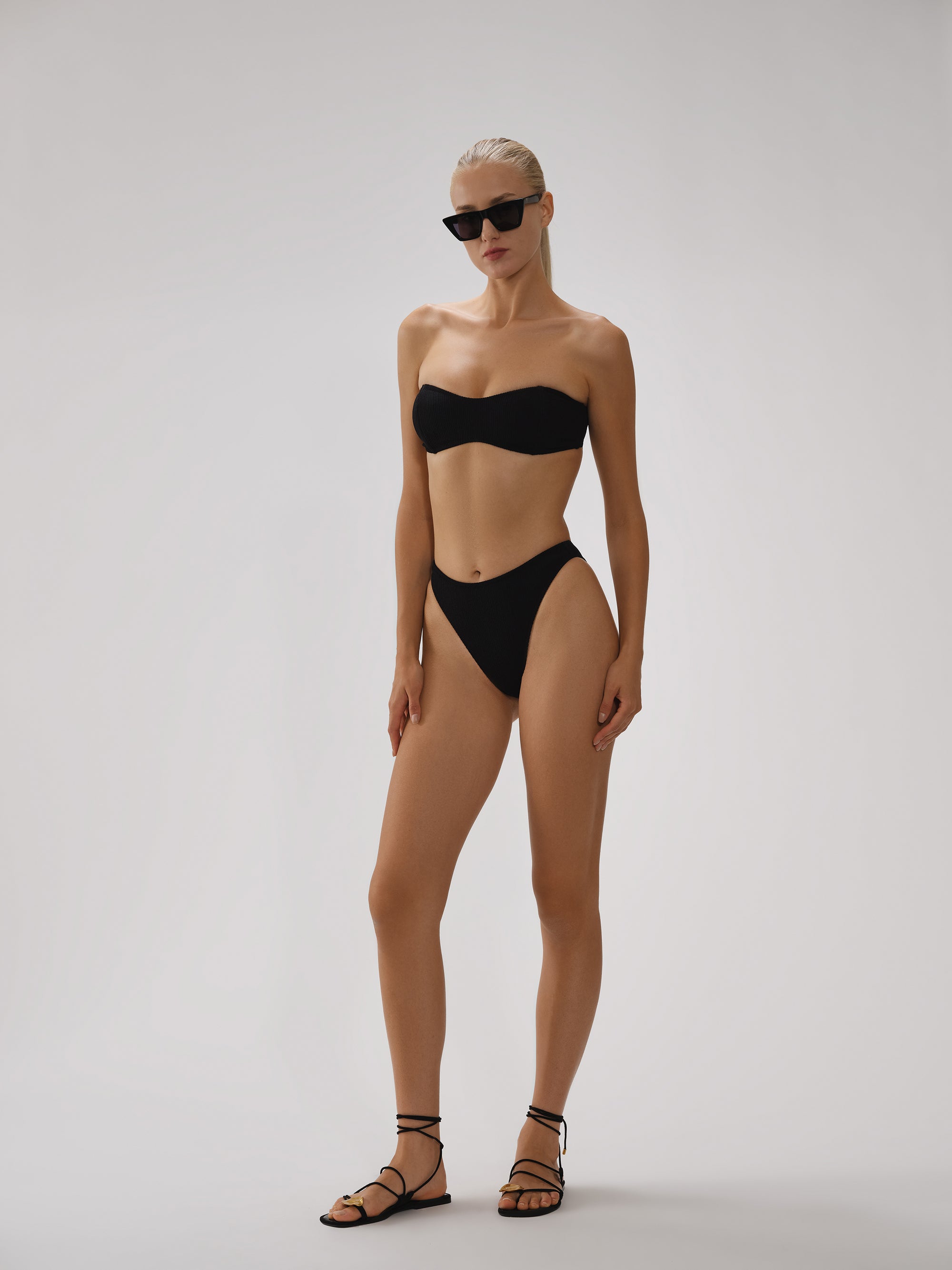 Bridgette Strapless Top With Boning In Crinkle