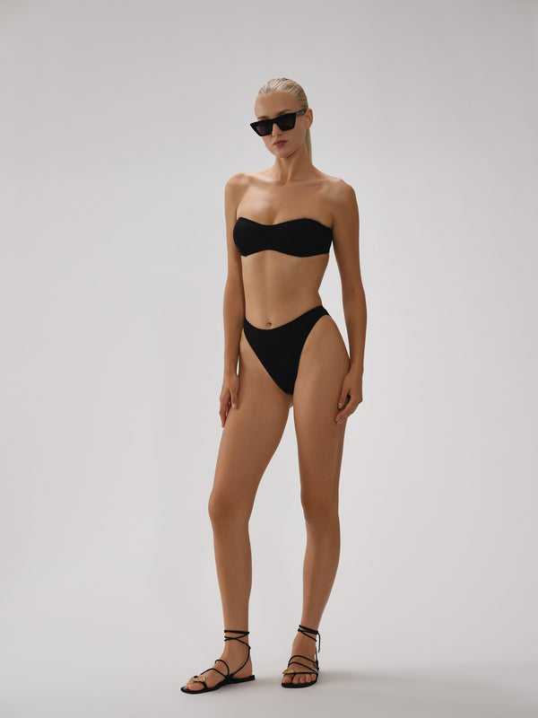 Bridgette Strapless Top With Boning In Crinkle