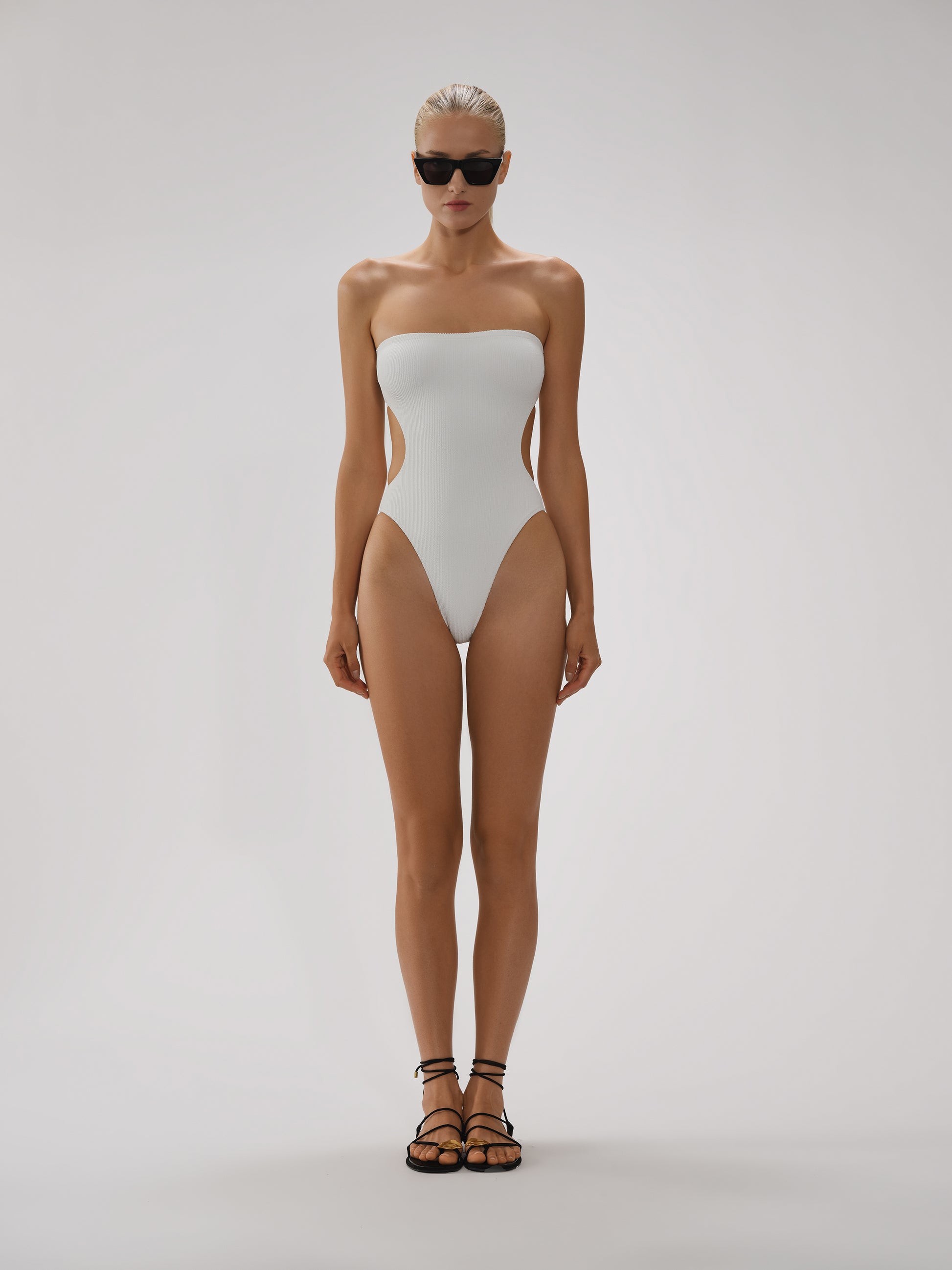 Sabine Strapless One Piece | Maison Marine – Cut-Out, Minimal Swimwear
